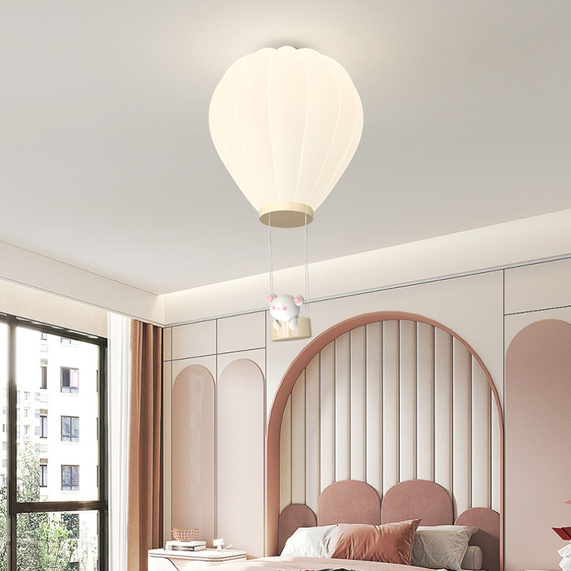Cream Style Children's Room Ce - Baby Nursery Hot Air Balloon 评论和价格