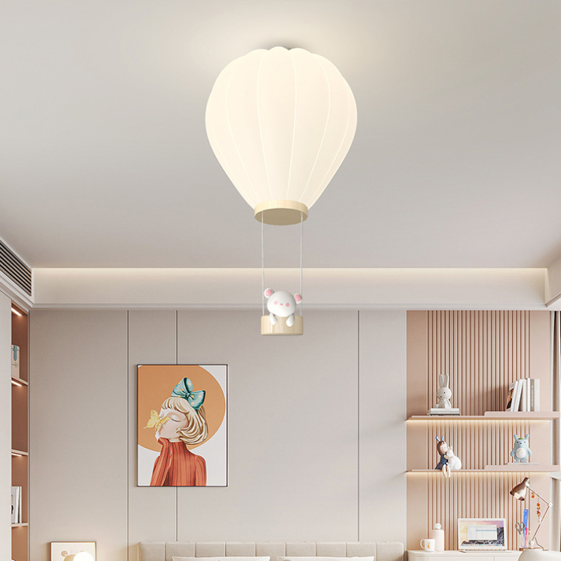 Cream Style Children's Room Ce - Baby Nursery Hot Air Balloon 评论和价格